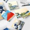 Katsushika Hokusai Ukiyo-e Mount Fuji Sticky Note Art Journal and Planner Decoration, Non-adhesive Memo Pad.