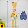 Doll making kit for adults and kids, DIY stuffed animal sewing kit, cute animal doll, gift for girls, handmade doll craft kit. (Rabbit Boy)