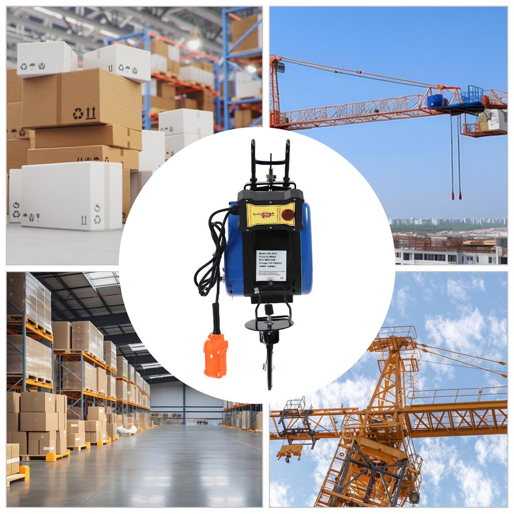 Electric Hoist, Electric Hoist with Wireless Remote Control, Electric Winch 1* Electric Hoist 1* Power Cord 1* Wireless Remote