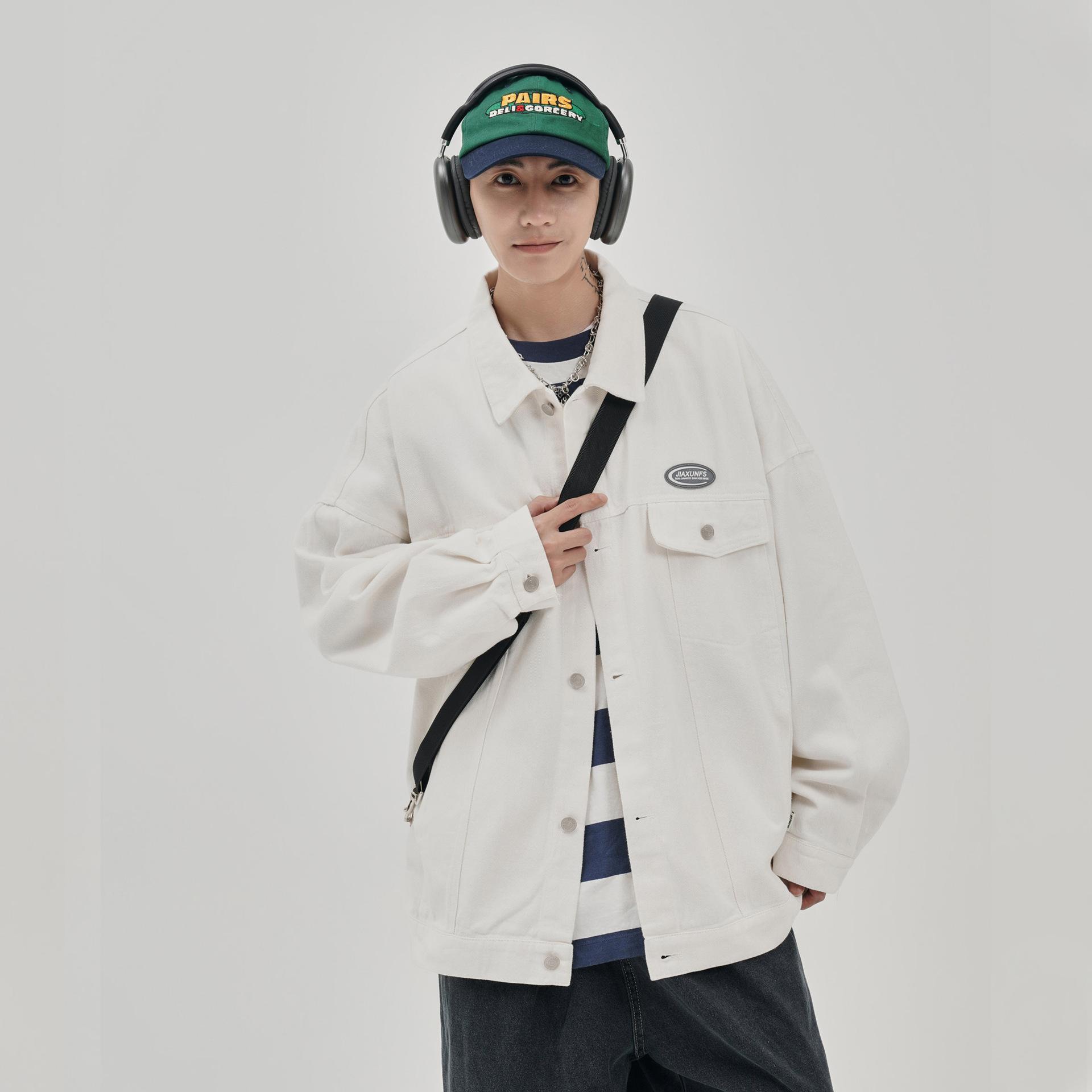 Зеленая джинсовая куртка для мужчин — фото 6