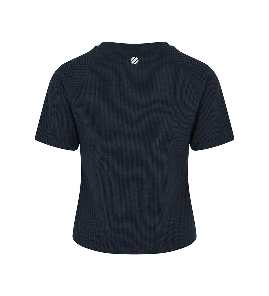 UFC SPORT Ufc Waffle Regular Fit Short Sleeve T-Shirt Dark Navy U2Ssw2240Dn