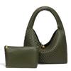 Fashion new small golden ball hand-woven women's bag texture trend niche single shoulder armpit bag large capacity hand bag