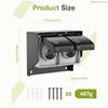 K1AE 2 Gang Waterproof Outlet Outdoor Power Socket Surfaces Type 2 Gang Wall Socket