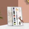 Crystal Dip Pen Feather Set Manual Gradient Color Writing Ink Pen Student Stationery Quill 17ml