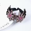 Double-Layer Rhinestone Flower Hair Clip & Hair Tie: Elegant Bun Styling Accessory