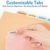 8 Count Dividers with One/Two Pockets 8 Tab Binder Dividers Colorful Tab Binder Dividers with Pockets for Easy for School