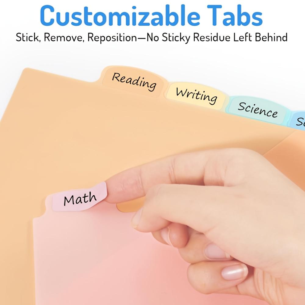 8 Count Dividers with One/Two Pockets 8 Tab Binder Dividers Colorful Tab Binder Dividers with Pockets for Easy for School