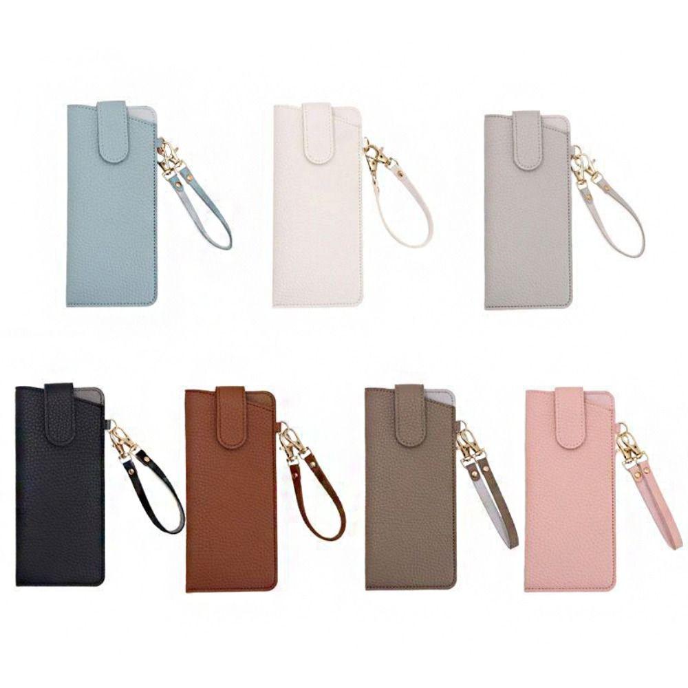 With Lanyard Glasses Storage Bag Leather Rope Sunglasses Eyeglass Bag Outdoor