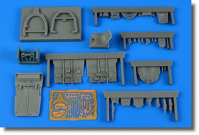 Iris Macchi Folgore Cockpit Early Type Plastic Model Parts ARS4922 1/48 MC.202 (for Hasegawa) (Airplane)
