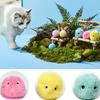 Pet Smart Fun Cat Toy Ball Simulate Birds Frog Sound Electric Catnip Training Toy Interact Teasing Catnip Gravity Plush Cat Ball