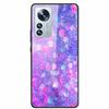 Luxus Hülle für Xiaomi 12T Pro Blumen Gehärtetes Glas Hülle für Xiaomi 12T TPU Stoßfänger Xiaomi 12 T Harte Schwarze Hülle Bunte Capa