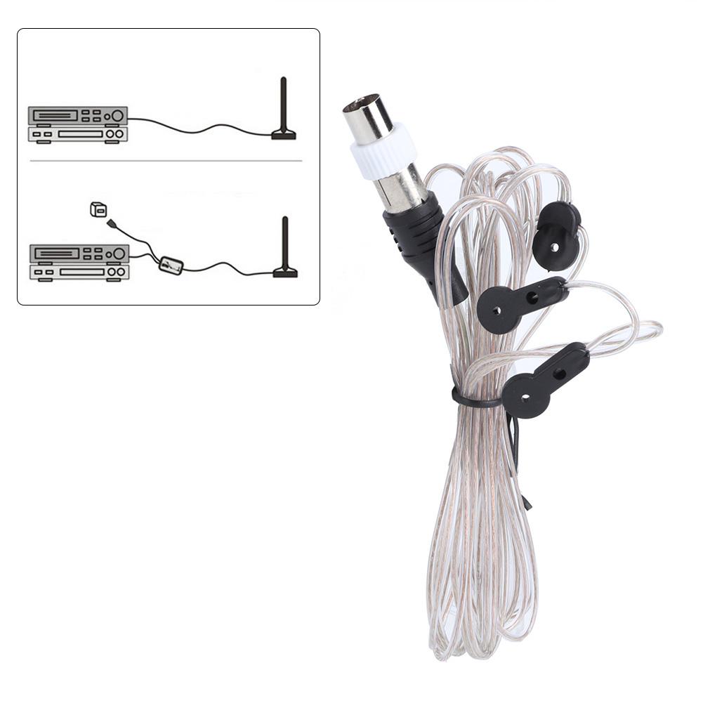 2 Meter 6.6 Feet -108 FM Radio Cable with Female Connector for FM TV Reception, Plastic, Metal