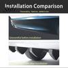 Car Body Spoiler 4Pcs Spoilers Easy Installation Fine Workmanship Eco-friendly Anti-deform Anti-scratch Decorate PP Material Universal Triangle Bumper