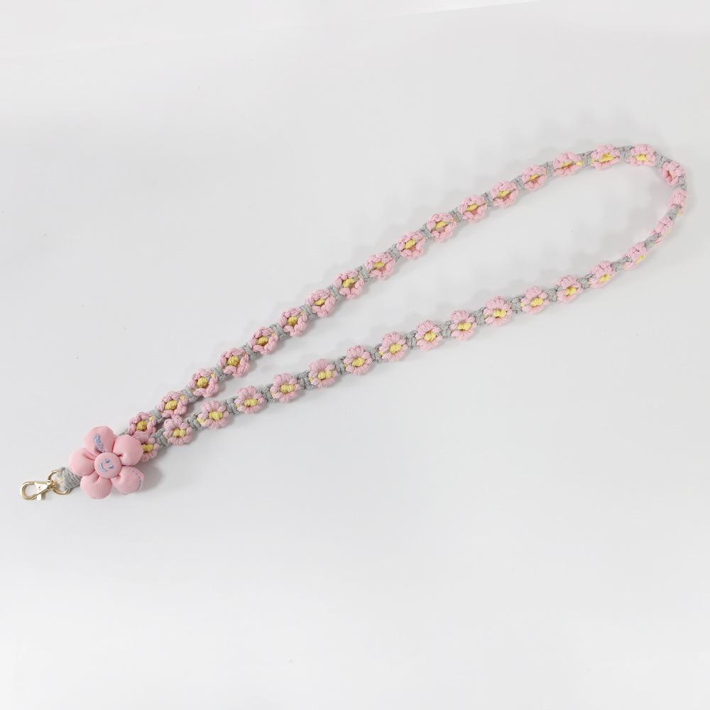 Bohemian Daisy Flower Woven Phone Lanyard - Colorful, Fashionable & Versatile