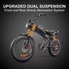 EMOKO C93 Retro Electric Bike 1000W Motor 20" Fat Tire City E-Bike 48V20Ah Battery Long Range Mountain Bike MTB Off Road Bicycle