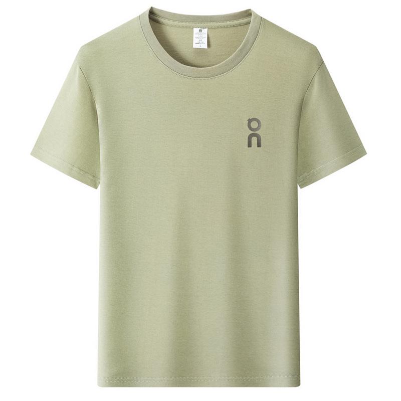 Men's Summer Round Neck Cotton Printed T-Shirt - Short Sleeve, Casual, Breathable, Loose Fit for Young and Middle-Aged