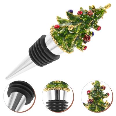 Noel Ağacı Emaye Şişe Tıpaları Şenlikli Tatil Aksesuarları Dekoratif Mantarlar Noel Serisi