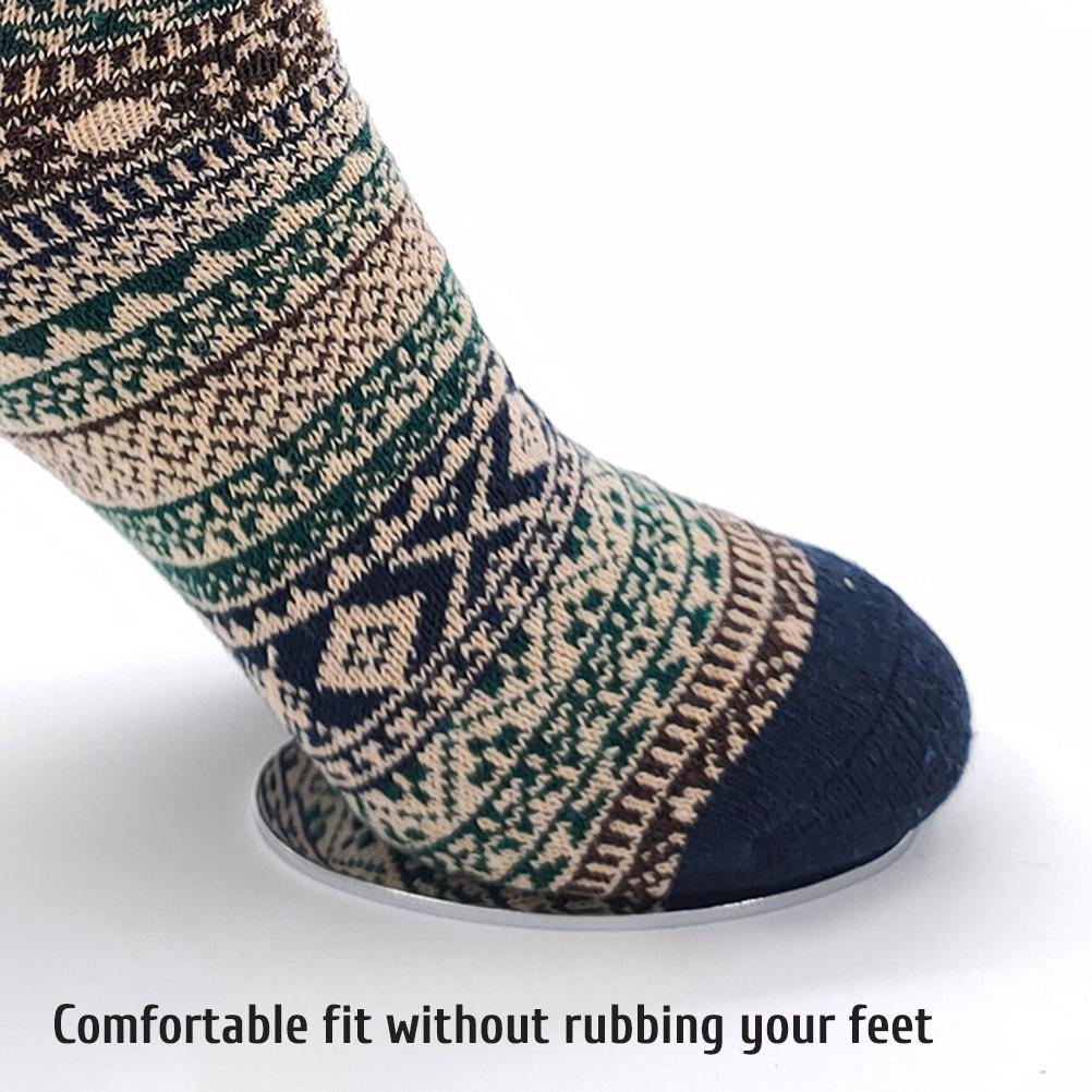 5 Pairs Wool Socks for Women Men Vintage Winter Warm Thick Cozy Socks Knitted Casual Soft Socks