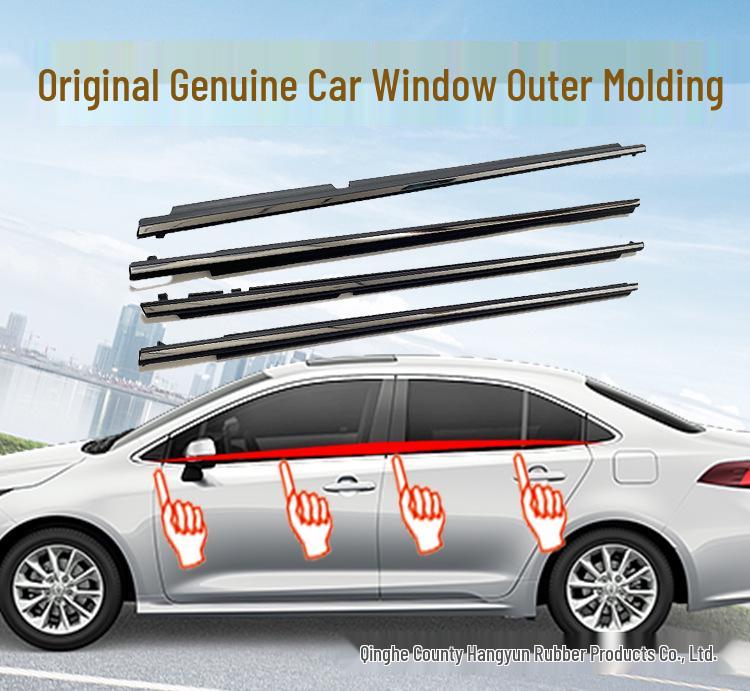 Toyota Corolla 2004-2018 Door Window Glass Water Seal Strip