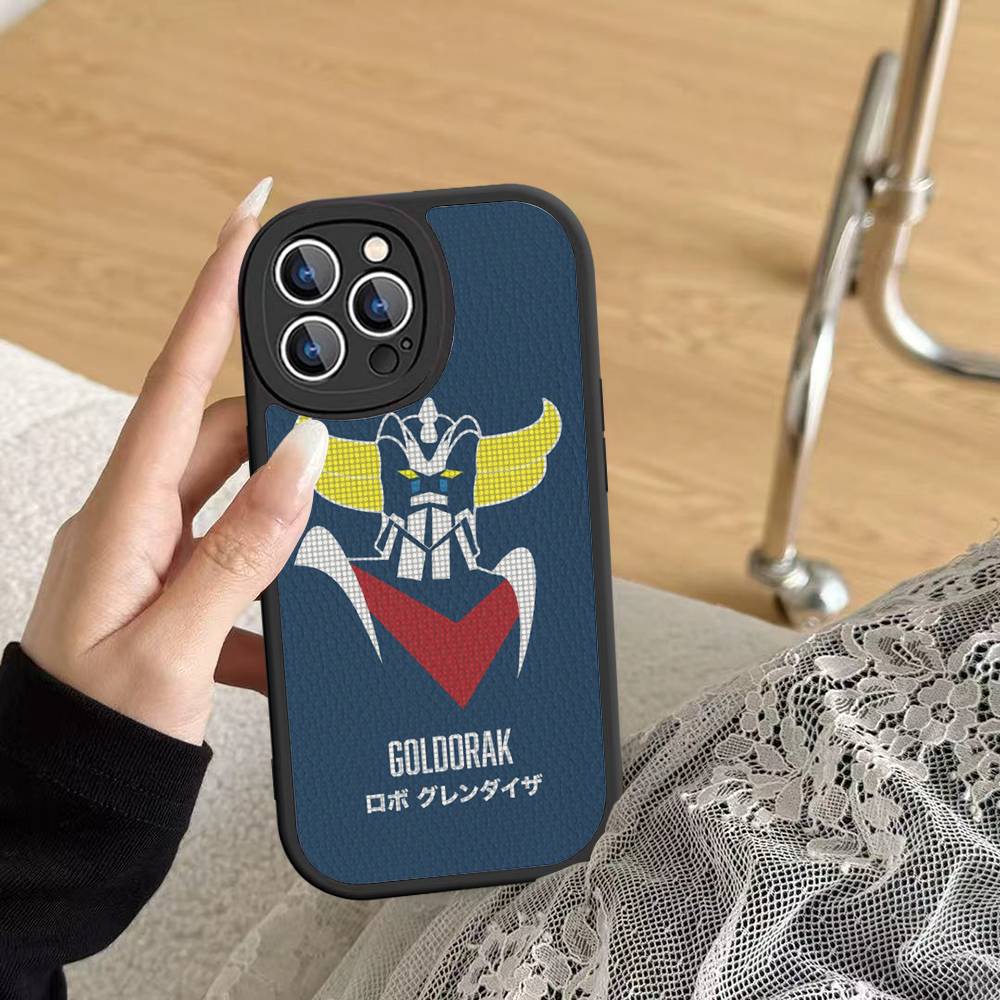 UFO R-Robot G-Goldorak Phone Cover For IPhone 11 12 13 14 15 16 Pro Max Mini Plus Soft Leather Case
