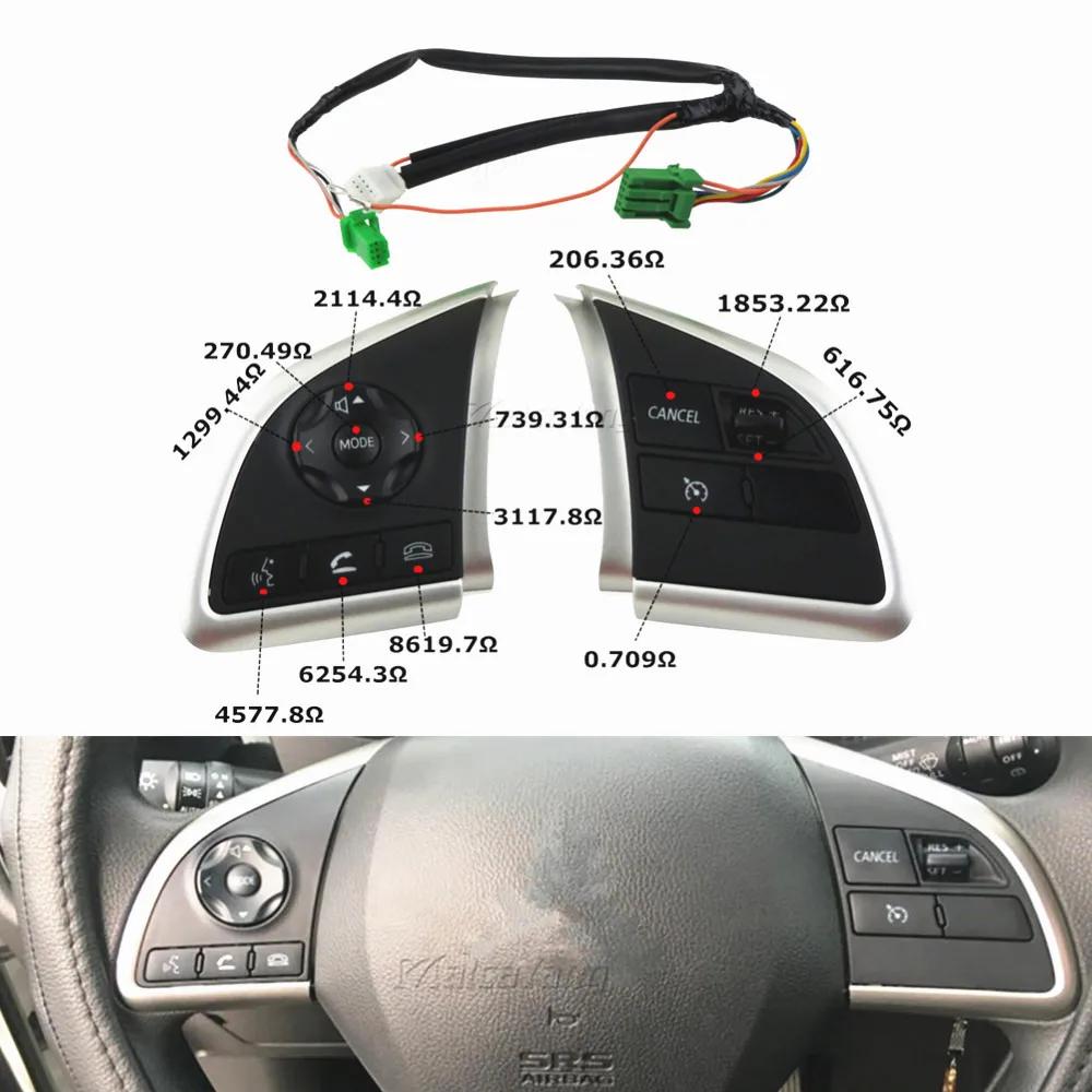 For Mitsubishi ASX Outlander Mirage Space Star L200 Cruise Control Switch Steering Wheel Button Audio Android Player Switches