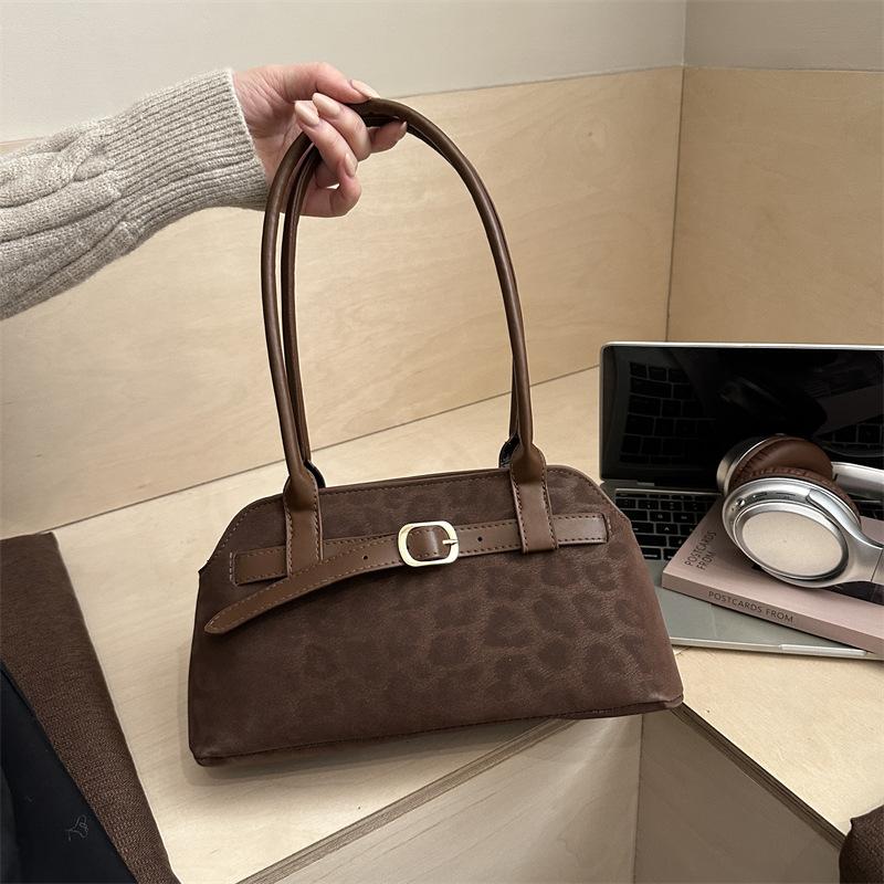 Fashion Simple Top Handle Bag Comfortable and Versatile Texture Shoulder Bag Women Solid Color Retro Korean Style Commuter Bag