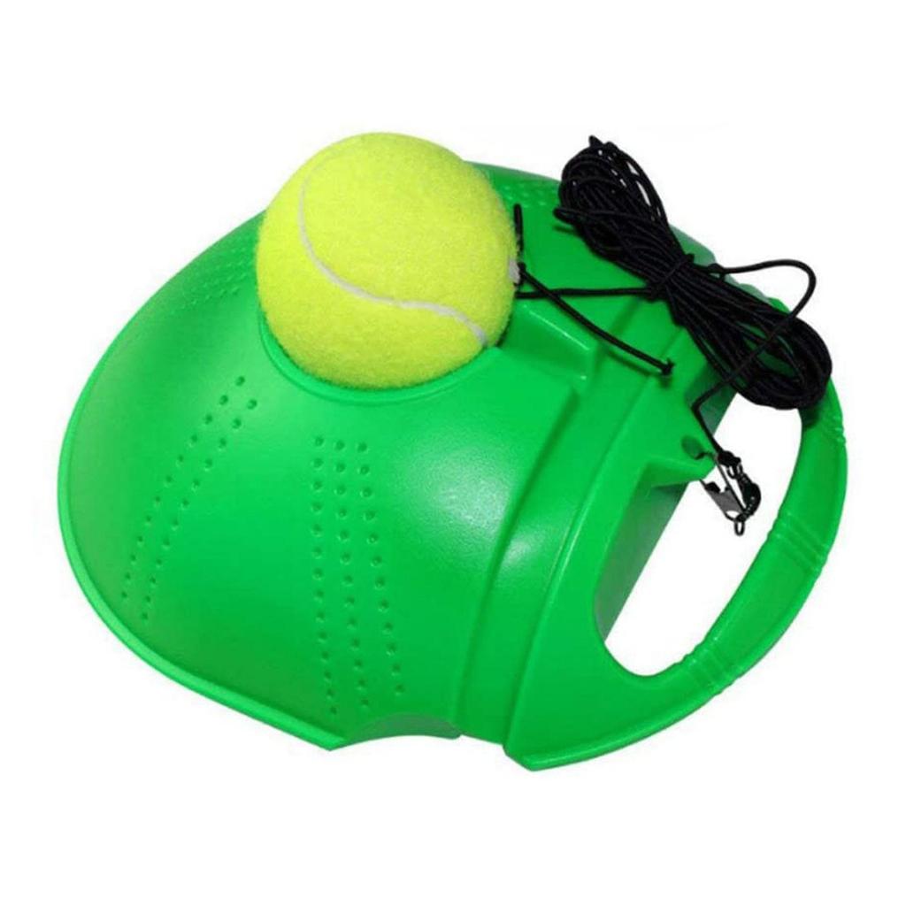 Tennis Trainer Rebound Ball for Beginner Indoor/Outdoor, Training Equipment with Elastic String Weighted Base, Portable Tennis Trainer for Kids Adults
