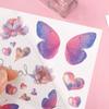 3D Feen Schmetterlingsflügel Glänzender Tattoo-Aufkleber Wasserdicht Augen Gesicht Körperkunst Fake Tattoos Für Frauen Make-up Tanz Musikfestival