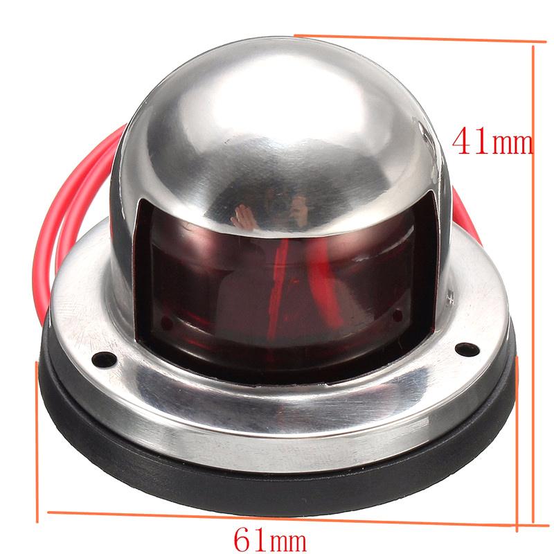 12V8 LED Waterproof Yacht Light Stainless Steel Marine LED Navigation Light Red & Green Signal Lichter Navy Guide