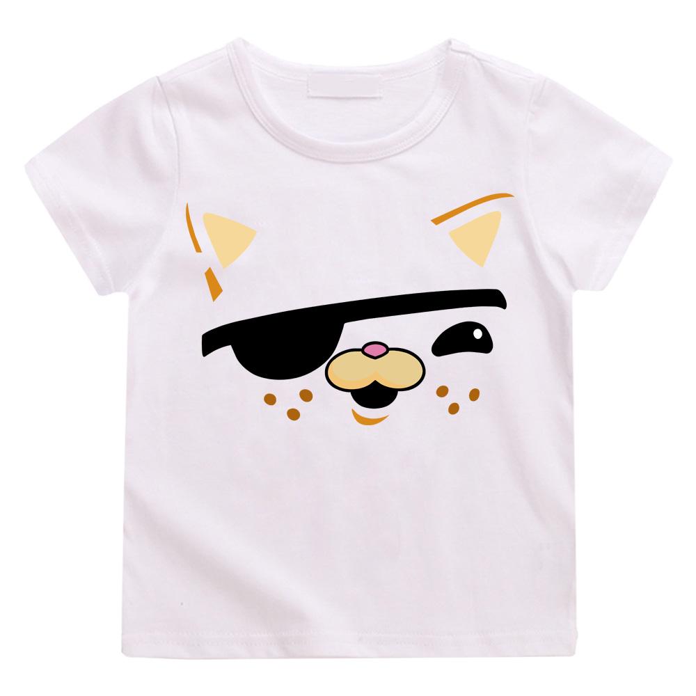 The Octonauts Kawaii Cartoon Print Streetwear Penguin Print T-shirts Cartoon Manga Cotton Short Sleeve Boys/Girls T Shirt Teens