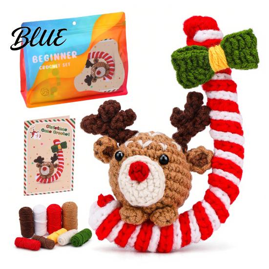 Multifunctional Christmas Crochet Handmade Jewelry Material Bag Beginners DIY Kit for with Realistic Supplies Hooks