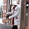 Women Slim Hooded Down Padded Long Winter Warm Parka Outerwear Ladies Zipper Jacket