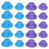 20pcs Mushroom Hair Curler Self Grip DIY Silicone Hair Style Curlers for Long Medium Short Hair Purple Blue