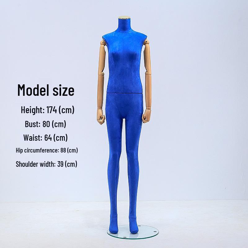 

Yujia Роскошный цветной замшевый манекен в полный рост для женской одежды