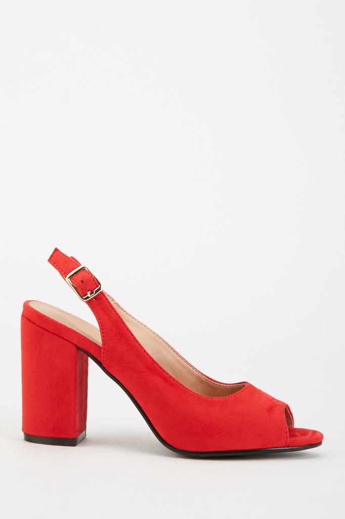 peep toe slingback