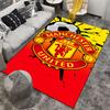 Manchester United Logo Carpet Soccer Themed Red and Yellow Floor Mat Suitable for use as an anti-slip for living room bedroom sofas