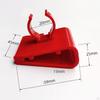 5 Pieces Fish Tank Tubing Holders,Fish Water Clamps,Hose Clamps,Red Aquarium Hose Clips,Soft