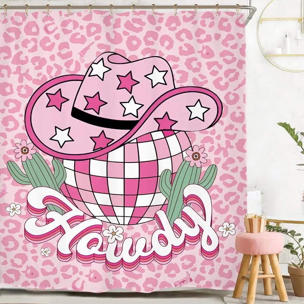 Vintage Shower Curtain Suit Color Abstract Swirl Fashion Polyester Waterproof Bathroom Shower Curtain with 12 Hooks 180X180CM