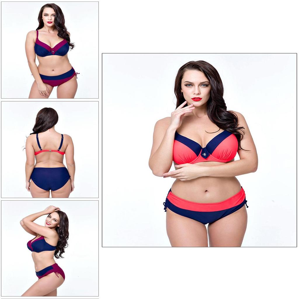 Premium Quality Fashion Women Sexy Bikini Solid Color Two Piece Split Swimsuit For Beach Fun