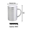 304 Stainless Steel Anti-Scald Double-Layer Water Cup for Kids and Students with Engraving