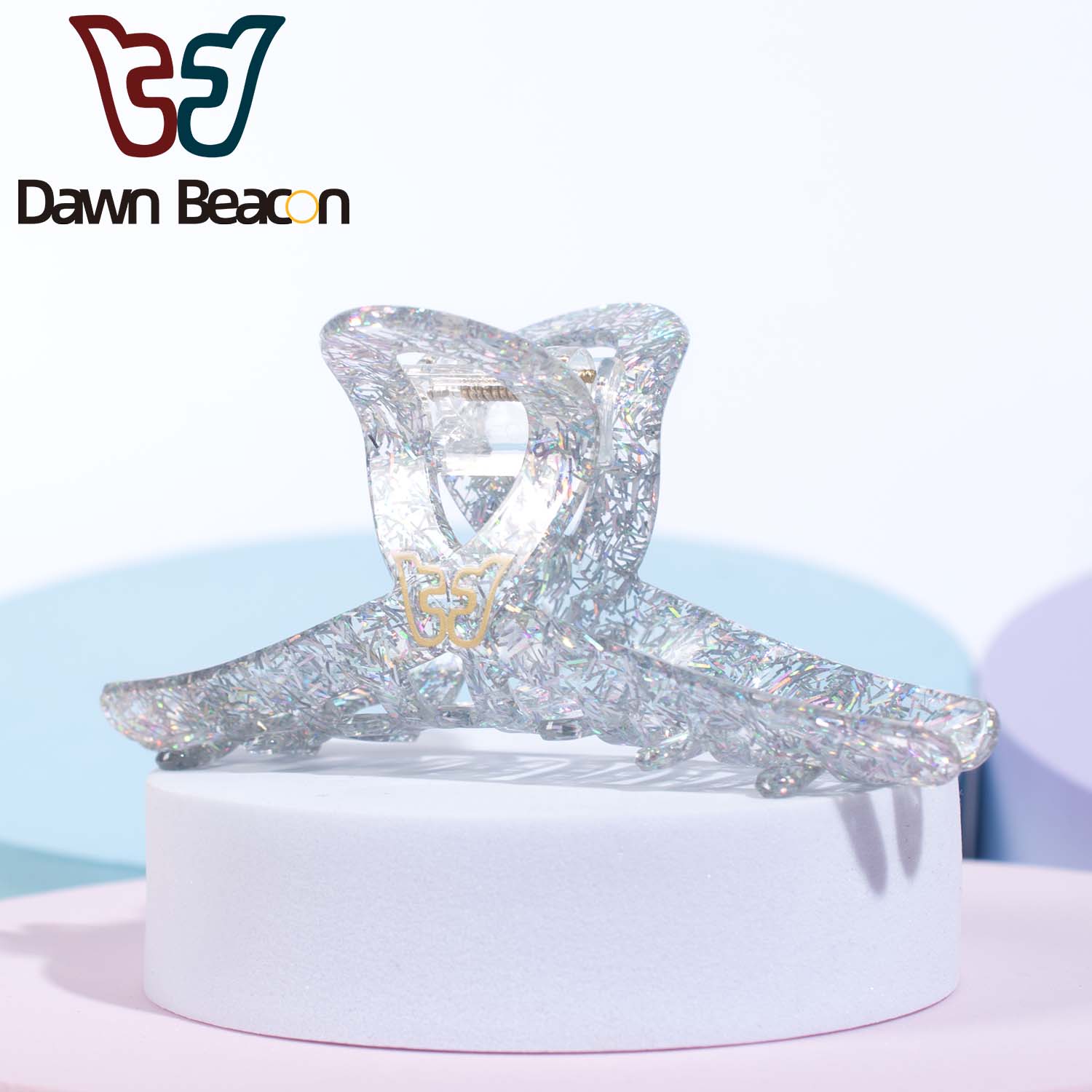 

Большие заколки-крабы для волос для женщин 4,13-дюймовые акриловые заколки-крабы Большие заколки для волос для девочек Аксессуары для волос для длинных густых волос серебряный