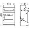 Tableau de distribution - Hensel KV 9106 - IP 65 - Porte transparente - Système FIXCONNECT