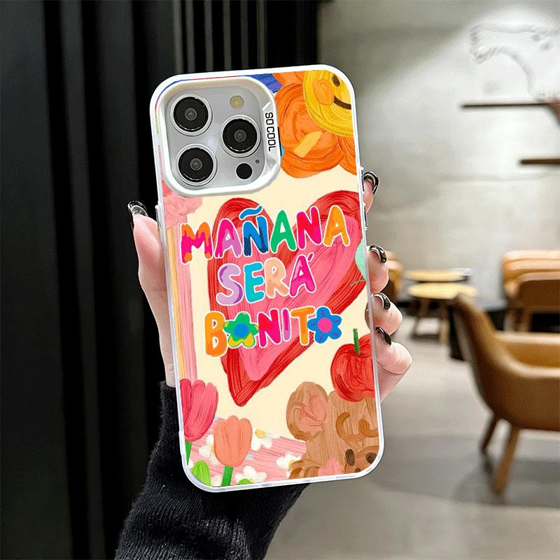 Karolg M-Manana Sera B-Bonito Soft Phone Case for iPhone 15 16 17 Pro Max 17Air 16E 14 Plus 13 12 Mini Shockproof Cover Back She