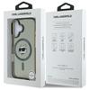Karl Lagerfeld Klhmp16Shlschk Iphone16 6.1 Czarny/Black Hardcase Iml Metal Choupette Head Magsafe