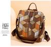Trendy Women's Anti-Theft Colorblock Backpack - Large Capacity for Travel