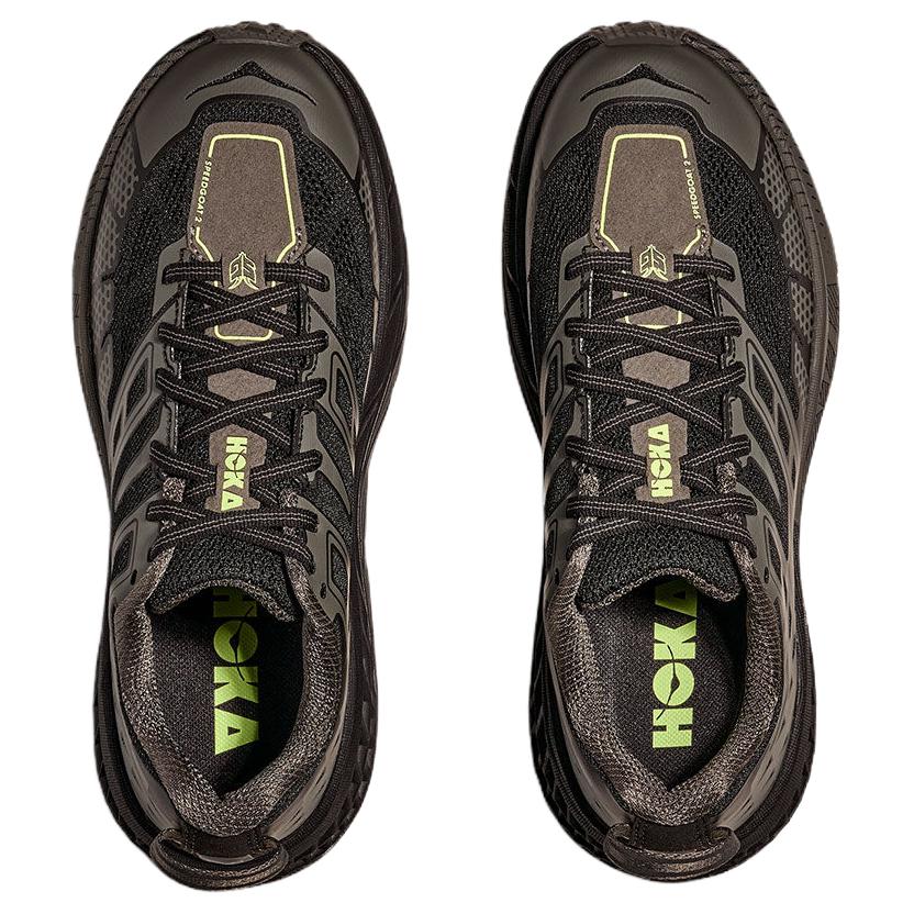 Hoka One One Speedgoat 2 Comfortable Versatile Trail Running Shoes Men sneaker Black Gray 1162710-BHLT