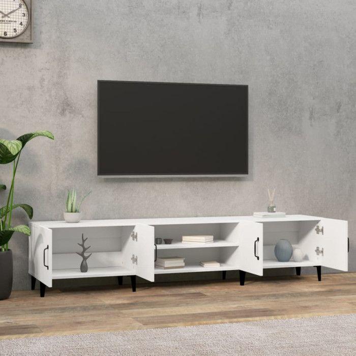 VidaXL TV Cabinet White 180x31.5x40 Cm Engineered Wood 816264