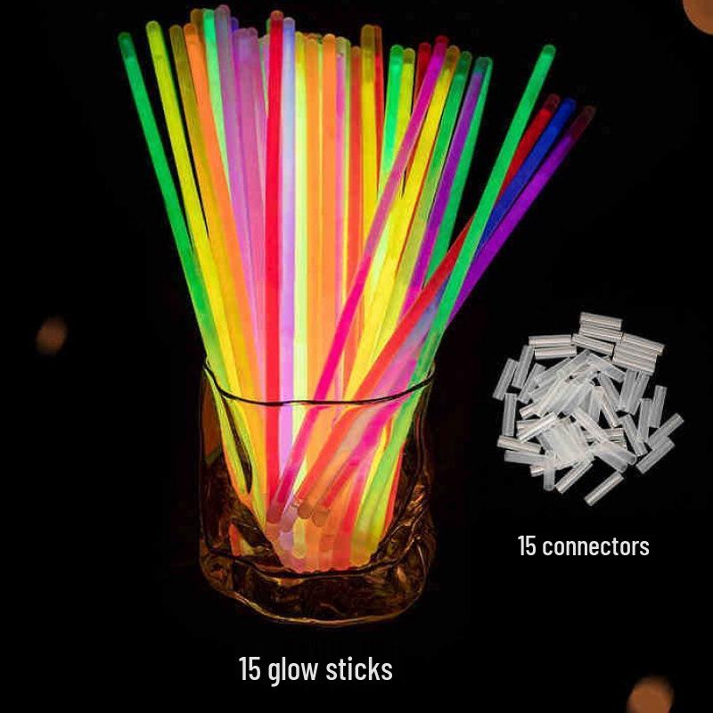 Colorful Luminous Glow Stick Bracelet for Kids - Dazzling Nightlight Party Accessory
