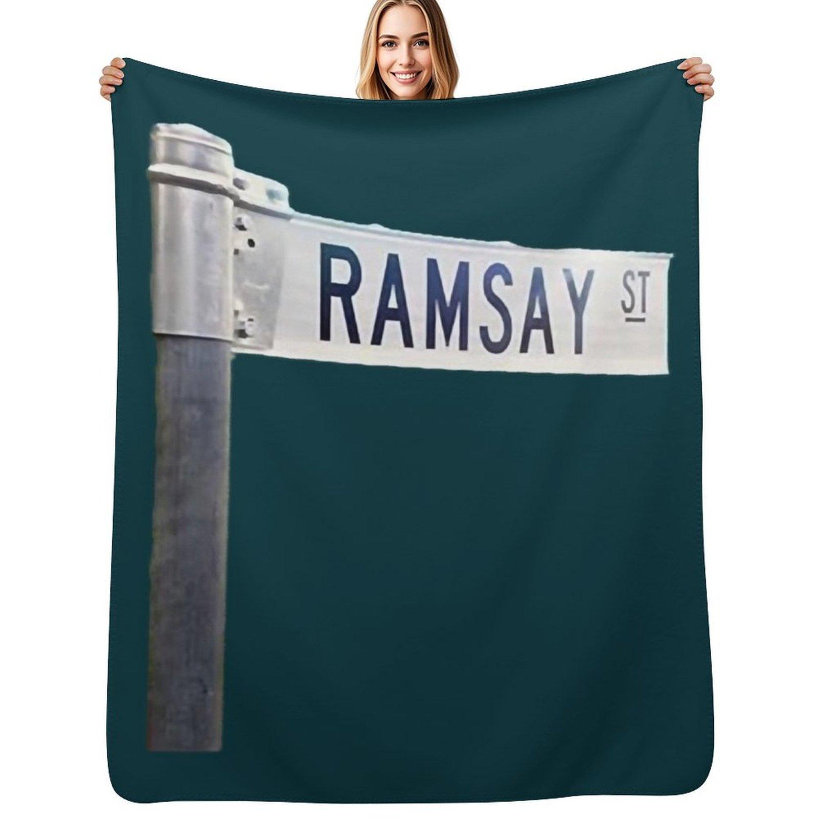 Neighbours Tv Ramsay Street Throw Blanket Soft Home Decor Blanket for Couch Bedroom Size: 75*100cm, Weight: 230 GSM