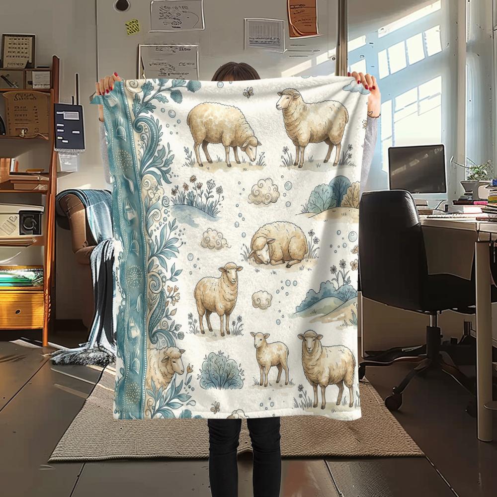

Retro Fresh Jungle Animals Print Flannel Blanket,High quality Comfortable for All Seasons,Home Decor,Warmth and Comfort,Perfect for Christmas Gifts 80cm x 120cm